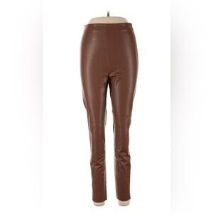 Zara Women's Brown Leather Pants